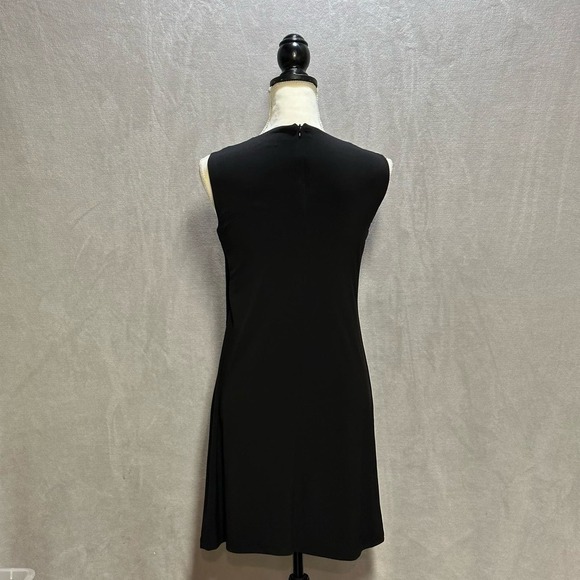 Calvin Klein | Asymmetric Grommet Detail Dress | Black | Size: 2 - Picture 2 of 9